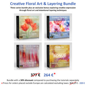 Creative Floral Art and Layering bundle + 100 textures bonus