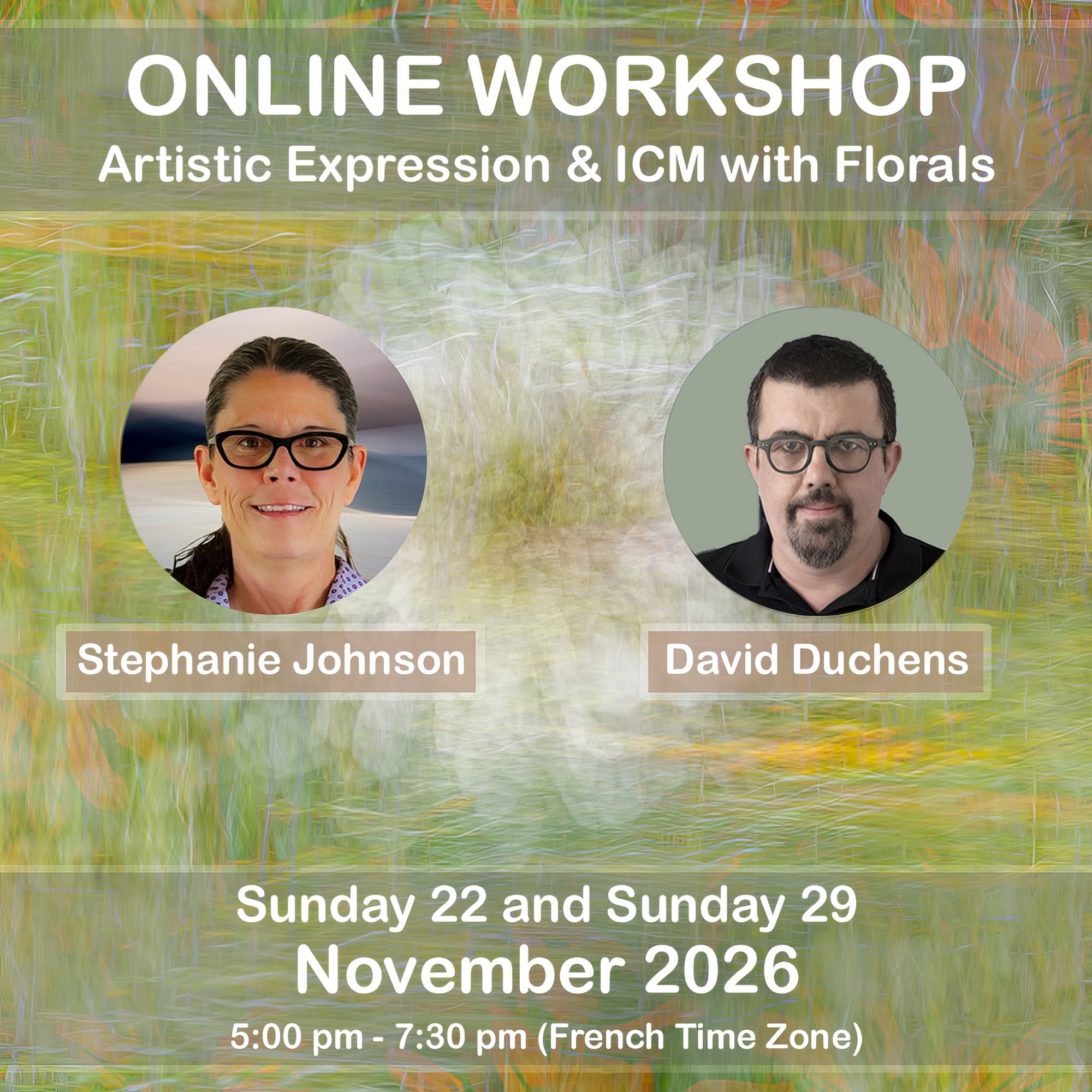 Online workshop - Artistic Expression & ICM with Florals